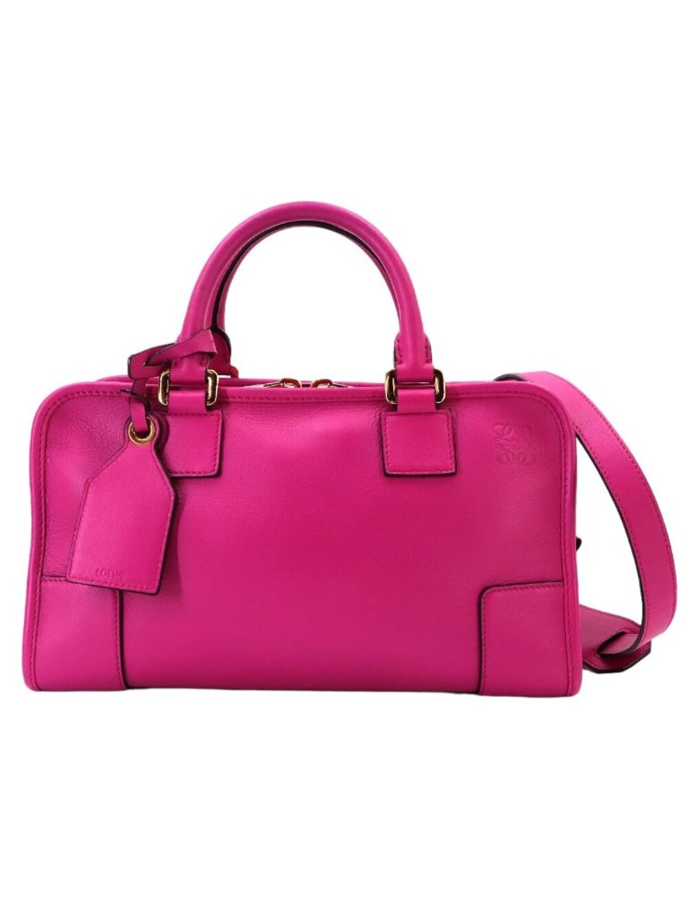Loewe Amazona 28 2-Way Bag Leather Pink Gold